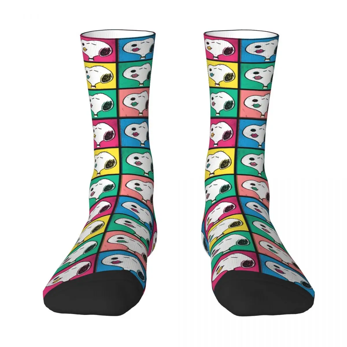 Pop Art Snoopy Lips Mod For You Pattern Socks Kawaii Stockings Men's Soft Climbing Socks Winter Graphic Anti Slip Socks