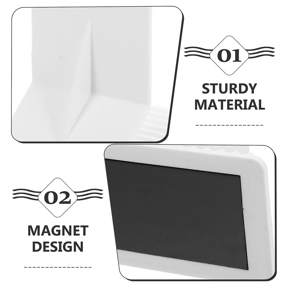 5Pcs Easy Install Magnetic Shelf Bracket Anti- for Retail Display Racks and Organizers Postcard Display Stand