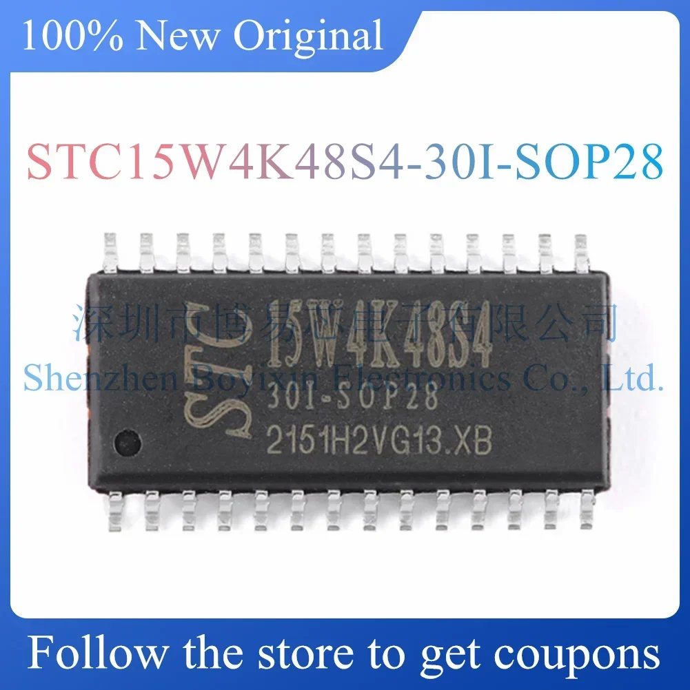 

NEW STC15W4K48S4-30I-SOP28 Original genuine SOP-28