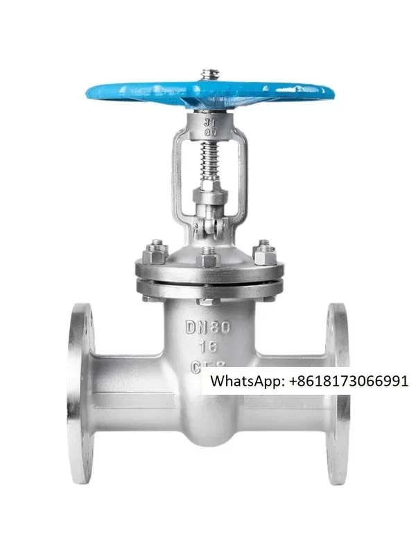 304 stainless steel flange gate valve Z41W-16P high temperature resistant rising stem steam gate valve heat transfer oil