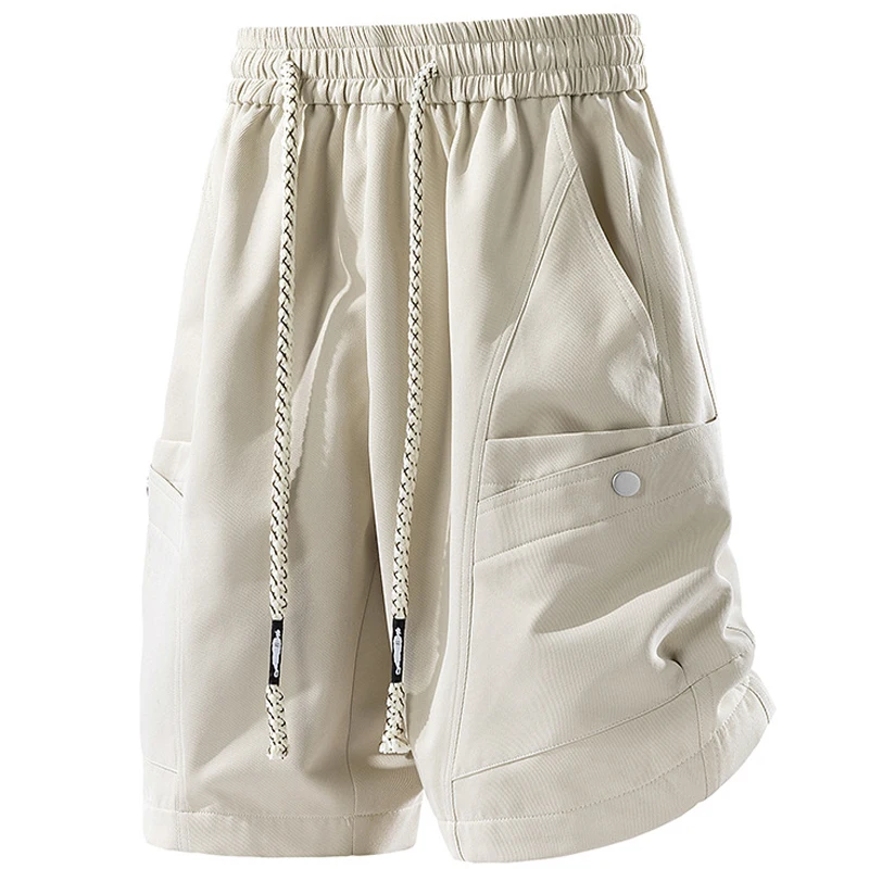 Men's Shorts in Sizes 6XL, 7XL, 8XL, Summer New Men's Shorts, Sport Solid Color Casual Pants, Five-Point Fitness Sport Pant 1502