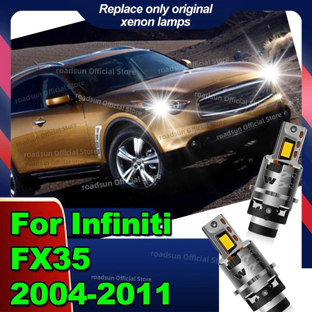 

50000LM Led Headlight Canbus Bulbs Xenon Lamp Upgrade 6000K For Infiniti FX35 2004-2011 2007 2008 2009 2010
