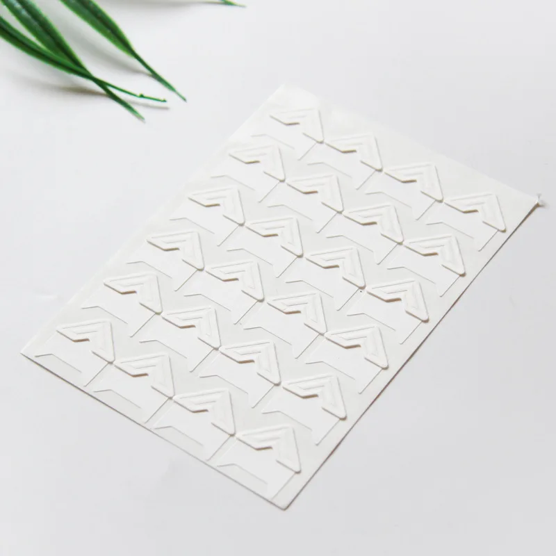 8 Colors 192 Pcs Jelly Color Paper Corner Stickers for Photo Album Props Photos Decor Corner Stickers Photo Album