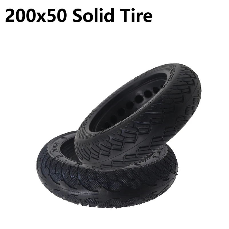 8Inch Solid Tubeless Rubber Tire 200x50 for Folding Electric Scooter 8-inch E-Scooter Pocket Bik