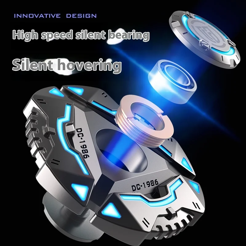 Atomic Finger Tip Gyro EDC Super langlebig leuchtende Jungen Legierung High Tech Glow Stress Relief Spielzeug Fidget Spinner
