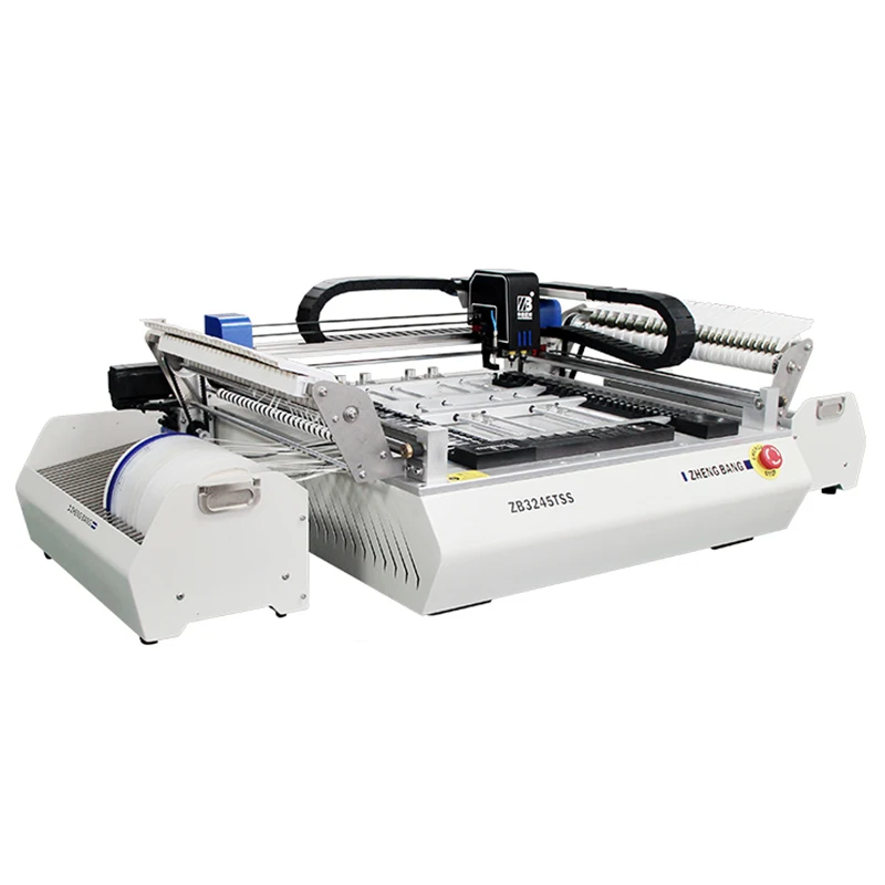 ZB3245TSS Pcb Assemble Machines High Speed Automatic Smd Pick And Place Machine Desktop LED Making Machine With Vision Camera