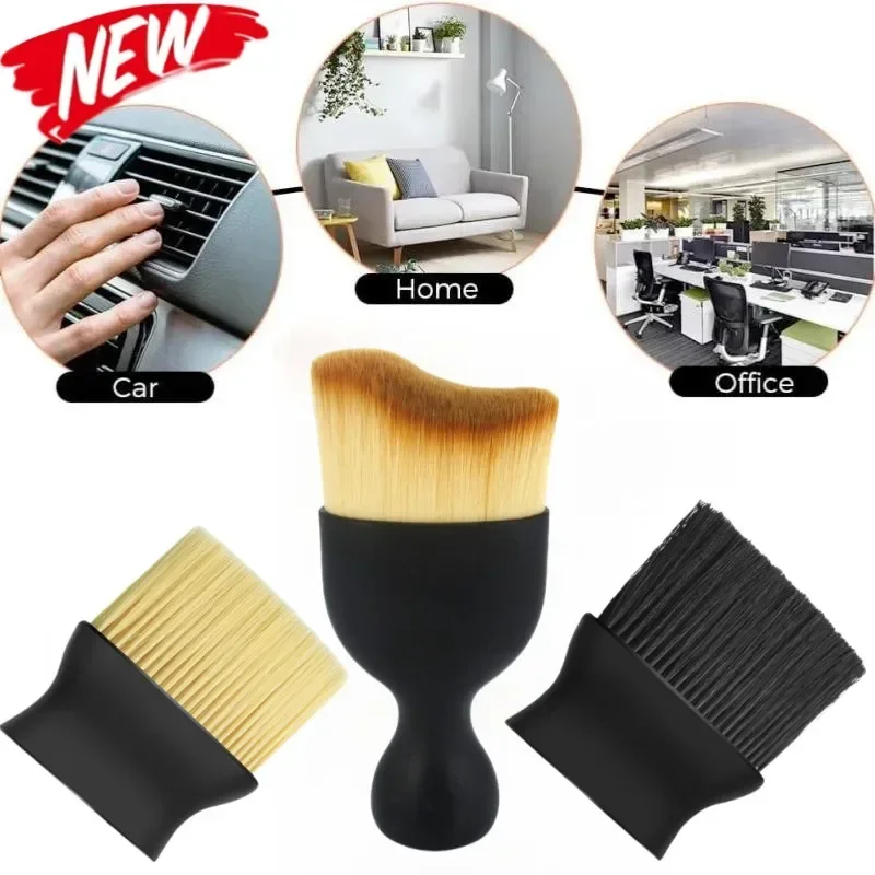 Car Vent Cleaning Soft Brush Dashboard Air Conditioner Detailing Dust Remover Sweeping Tools Auto Interior Home Office Duster