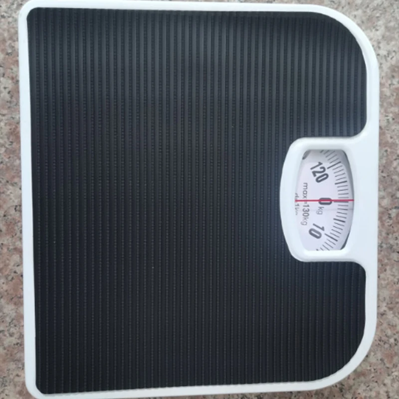 Mechanical Weighing Scale Home Human Weighing Dial Bathroom Waterproof and Non-slip PU Leather Pad Weight Scale Home Portable