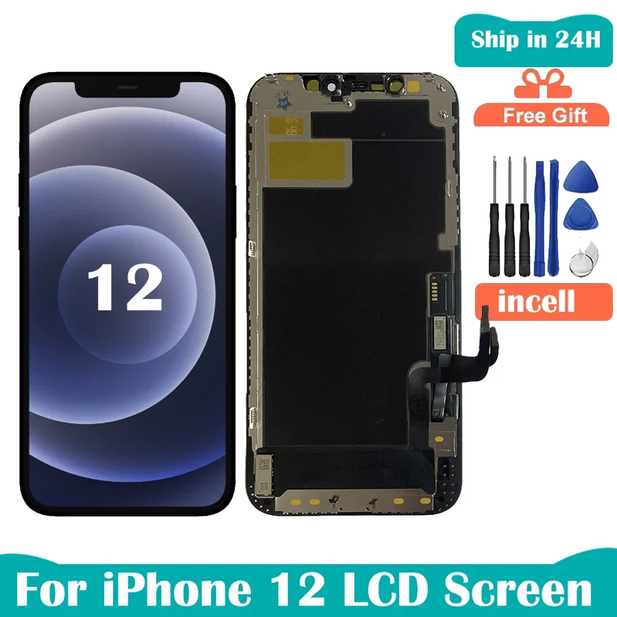 Pantalla For iPhone 12/12 Pro 12 Mini LCD Display With 3D Touch Screen Digitizer For iPhone 12 Pro Max LCD Screen