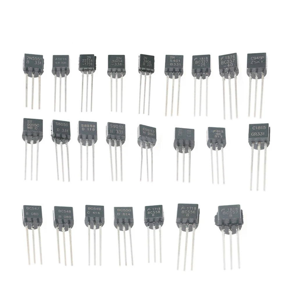 840Pcs/Set 24Values TO-92 Transistor BC547 BC327 BC337 2N2222 3904 PNP/NPN Transistors Set Electronics Assortment Kit