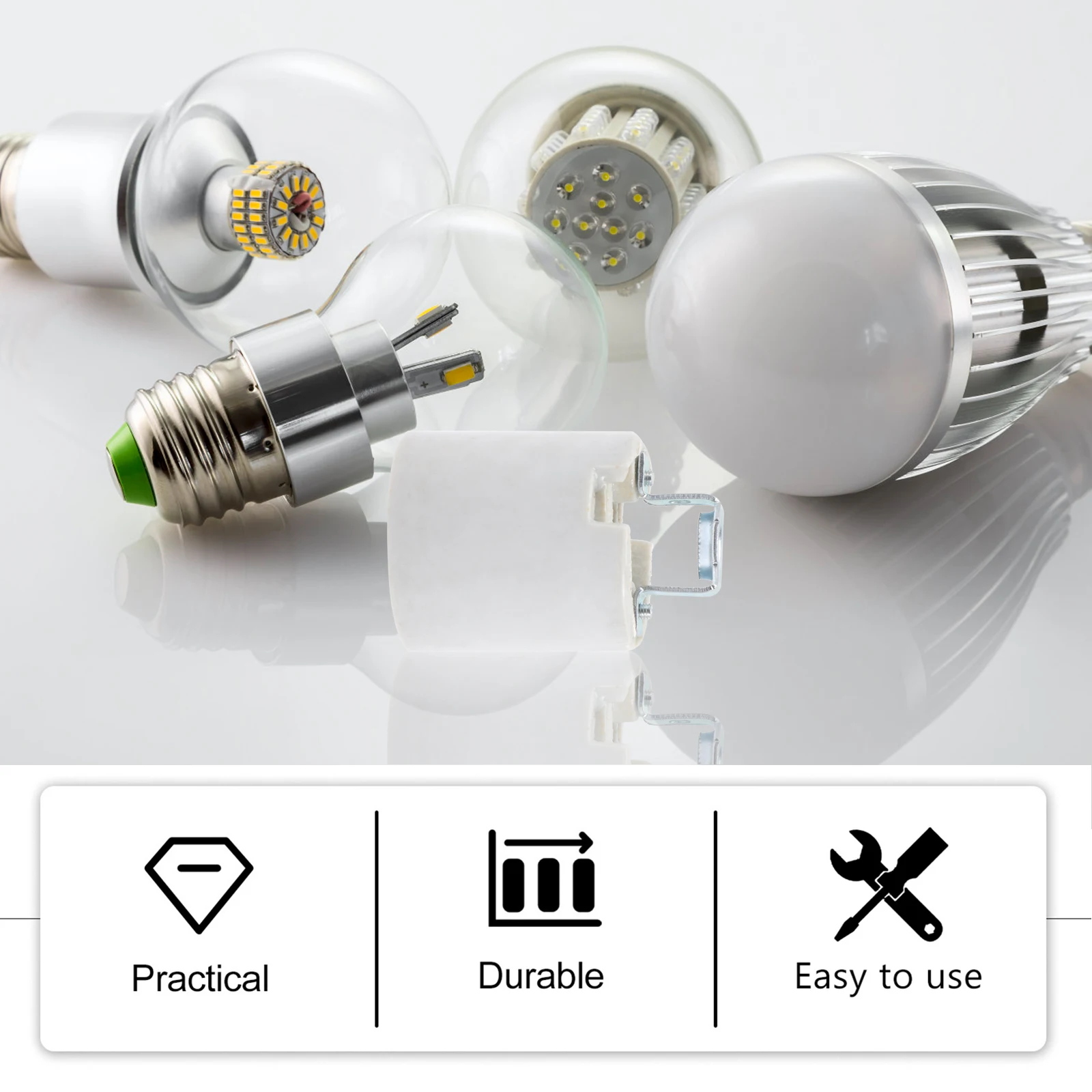 

4Pcs E26 Bulb Socket Threaded Lamp Holder Industrial Style Easy Installation Decorative Lighting