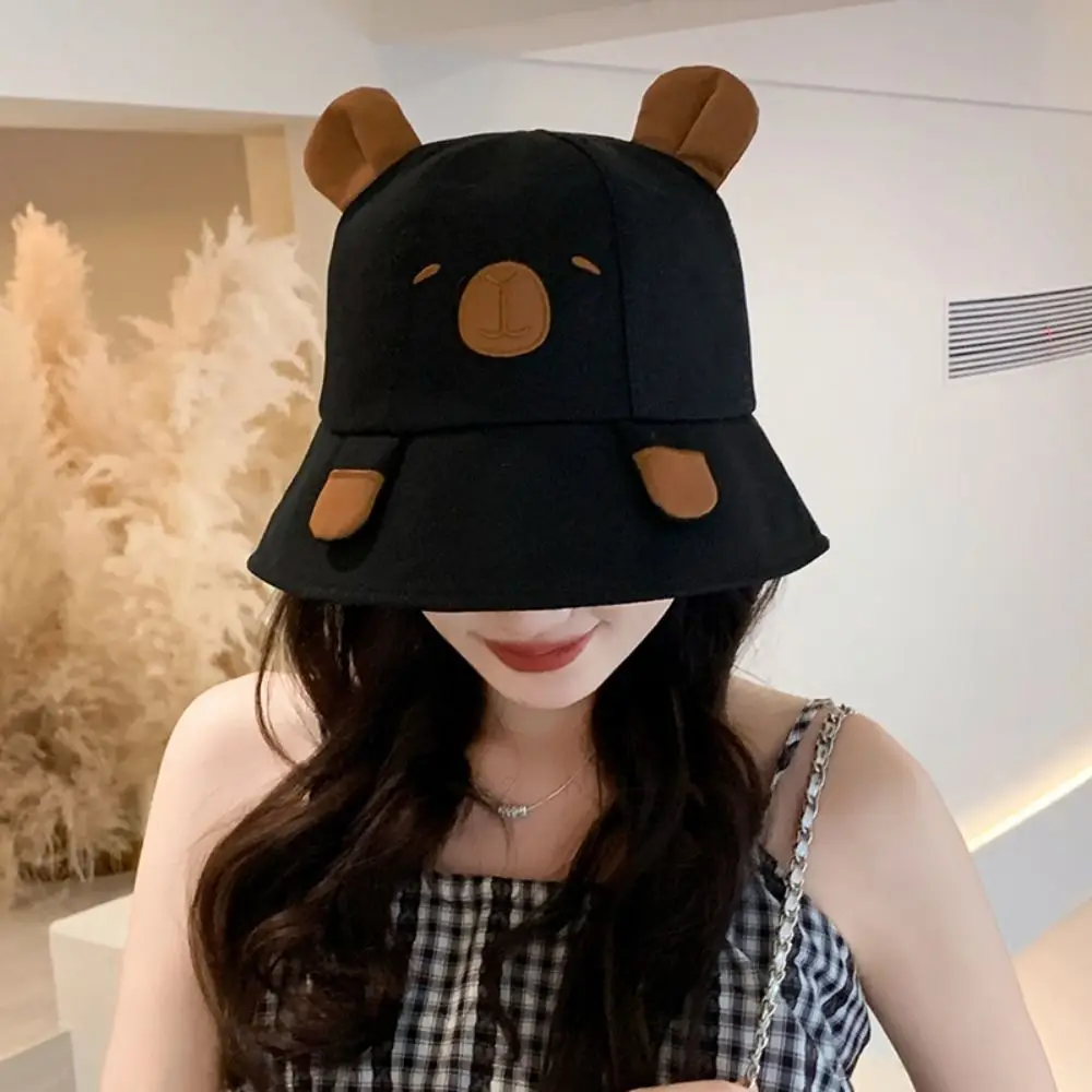 

Leisure Capybara Bucket Hat Protective Cover UV Protection UV Protection Hat Sun Protection Sun Beach Visor Hat