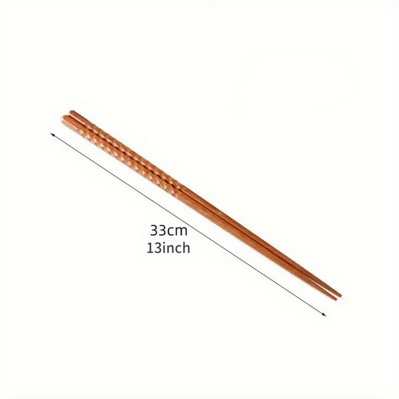 4 Pairs Long Wooden Cooking Chopsticks Reusable for Noodle Frying Chafing Dishes Super Long Kitchen Cooking Sticks