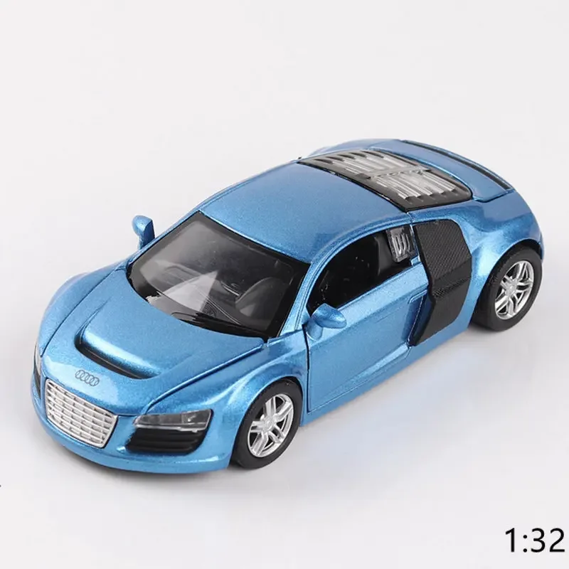 1:32 أودي R8 كوبيه سبيكة سيارة رياضية نموذج دييكاست ولعبة المركبات المعدنية نموذج سيارة للأطفال Presen A15 موضة Ornam #2