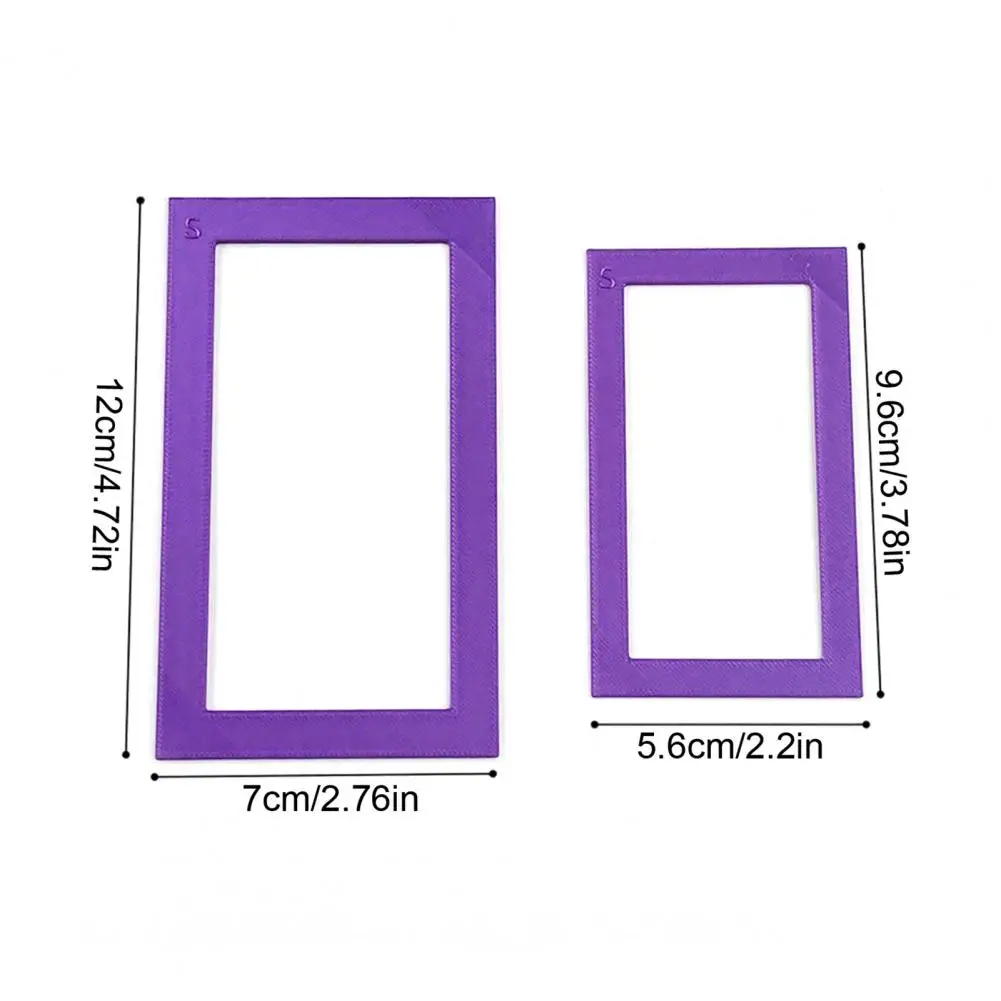Rhinestone Art Positioning Ruler Rhinestone Painting Alignment Frame 2pcs Rhinestone Art Positioning Frame Set for Painting