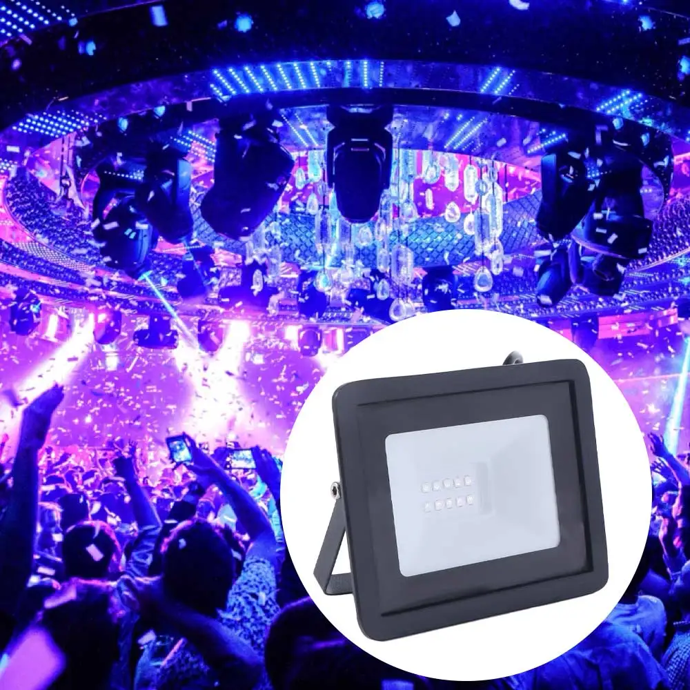 Anti Bacterial 5V USB UV LED Floodlight High Power 395nm UVA Floodlight 10W Handheld UV Fluorescent Light Party Decoration