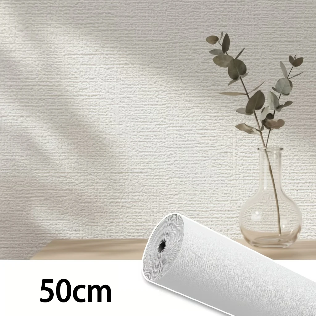 Thickened Highly Elastic And Flexible 3D Wall Stickers With Linen Texture Are Ideal For Decorating Bedroom And Living Room Wall.
