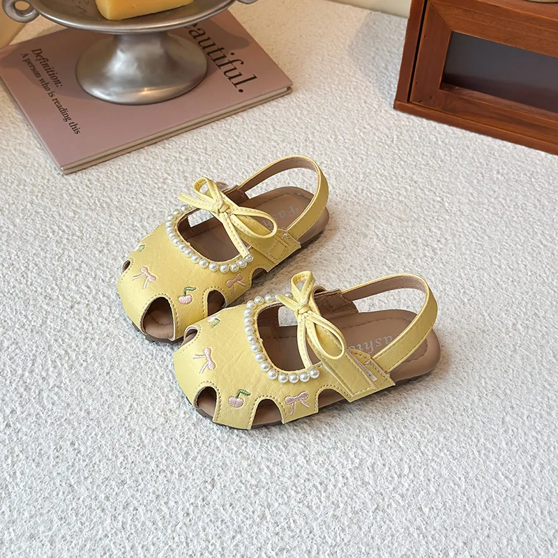 Baby Girls Sandals 2026 New Girls Sandals Summer Soft Sole Princess Shoes Comfortable Non Slip Footwear For Baby Girls Outdoor