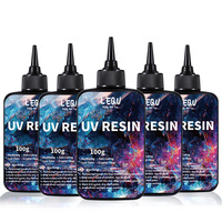 100g UV Resin Clear,Hard,Upgraded Crystal Clear Epoxy Resin Up Premixed UV Cure Resin for Craft Jewelry Making