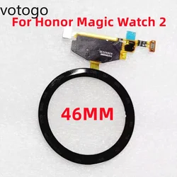 For HONOR Magic Watch 2 46MM TP Outer Touch Screen Glass + OCA + Flex Cable Front LCD Display Cover Lens MNS-B39 Replacement