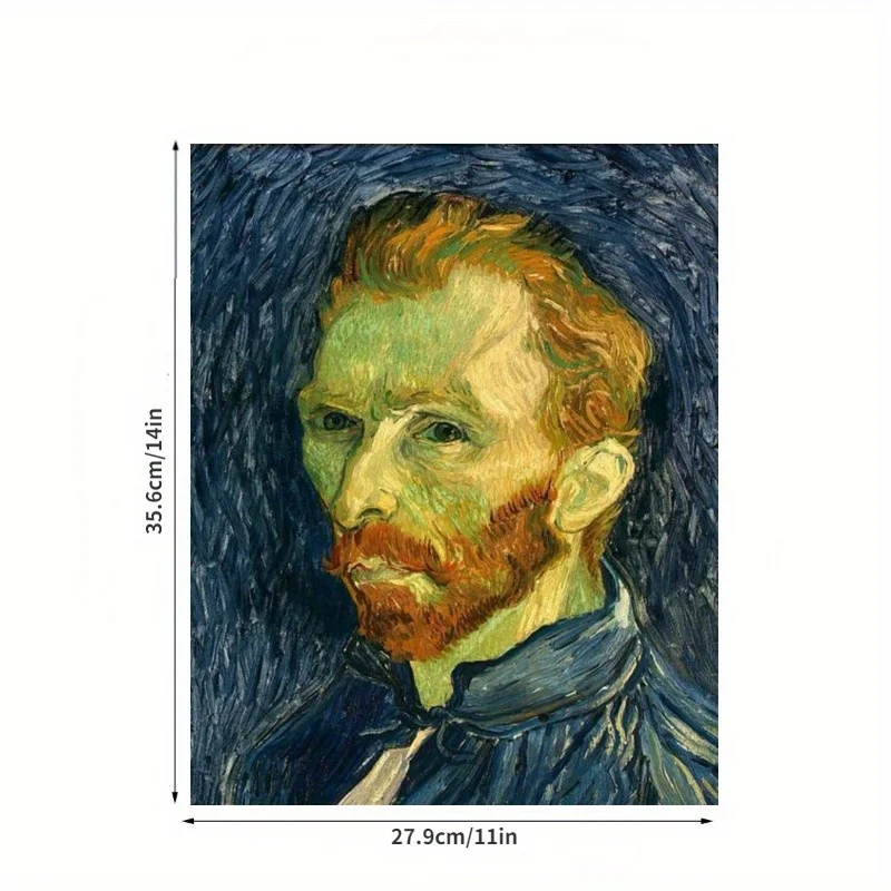 500 Pieces Jigsaw Puzzle for Adults Painting Van Gogh Self-Portrait Paper Puzzles Home Decor Wall Display Festival Gift Toys