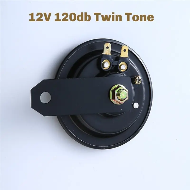 Durable-Twin Tone 12V 120Db Disc Horn For Toyota Yaris 4 Runner Corolla RAV4 Prius Highlander Camry Land Cruiser Verso Hilux