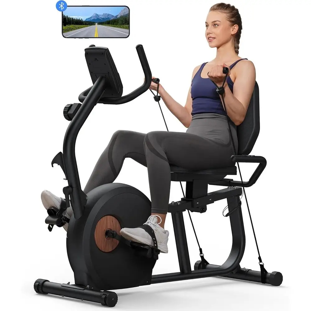 

Bluetooth-Enabled Stationary Bikes with LCD Display and Heart Rate Monitoring