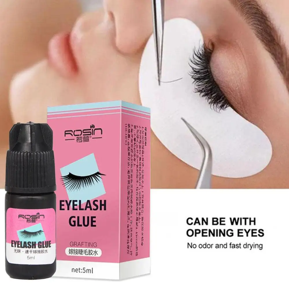 Wasserdichter Wimpern verlängerung kleber langlebiger Pfropf kleber Kleber Trocknen schnell klebende Wimpern kein Make-up schwarz reizend x3m0