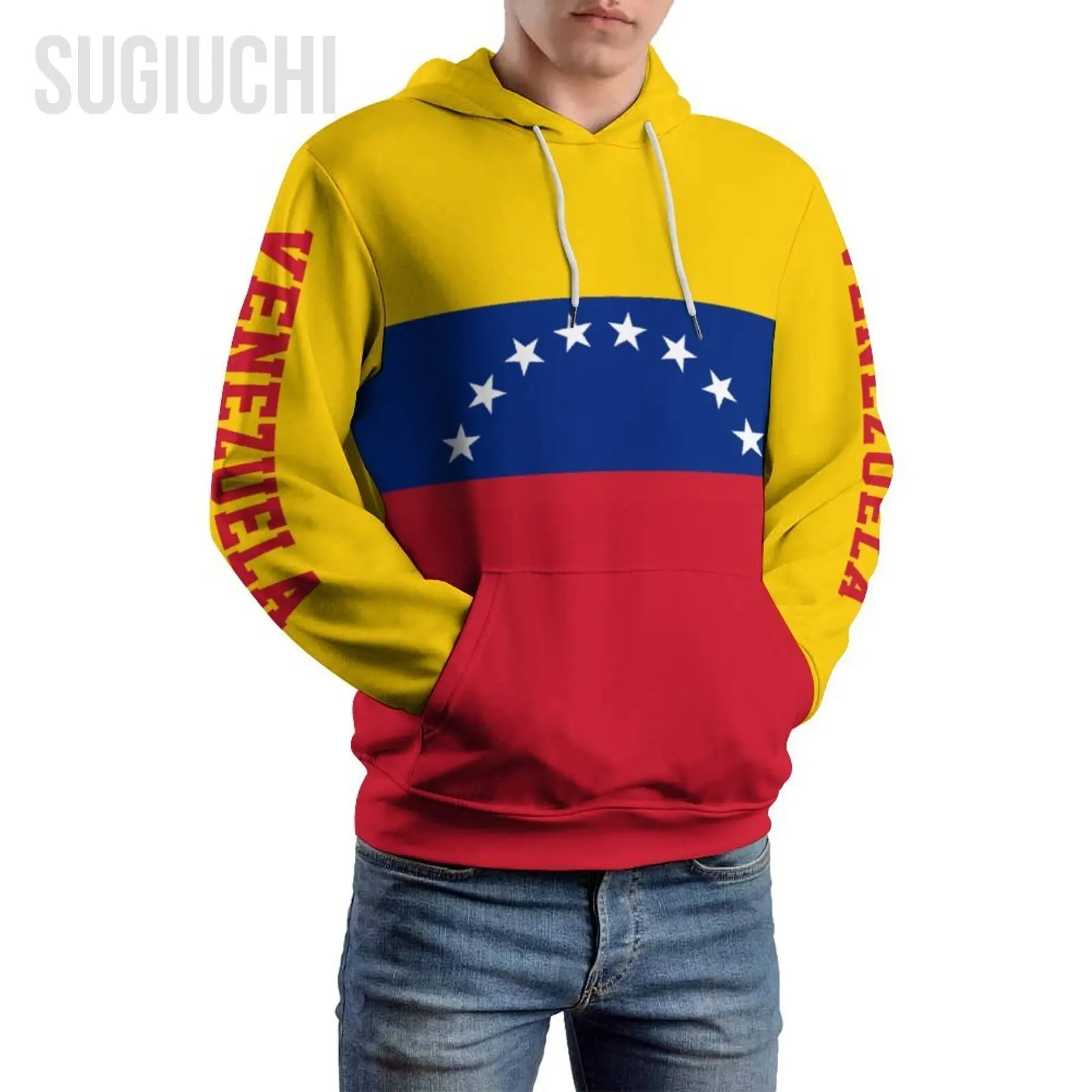 Unisex 3D Hoodie Venezuela Flag Men Women Polyester Harajuku Sweatshirt Pullover Hoodies Casual Cool