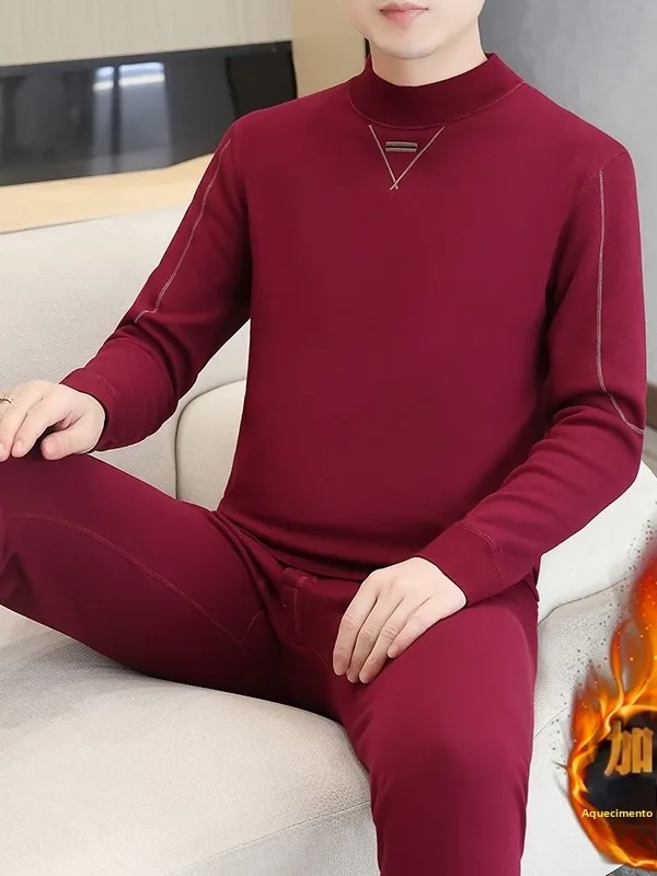 set-di-intimo-termico-da-uomo-in-puro-cotone-con-collo-alto-caldo-ideale-per-l'inverno-per-giovani-strato-base-termico-abbigliamento-autunnale