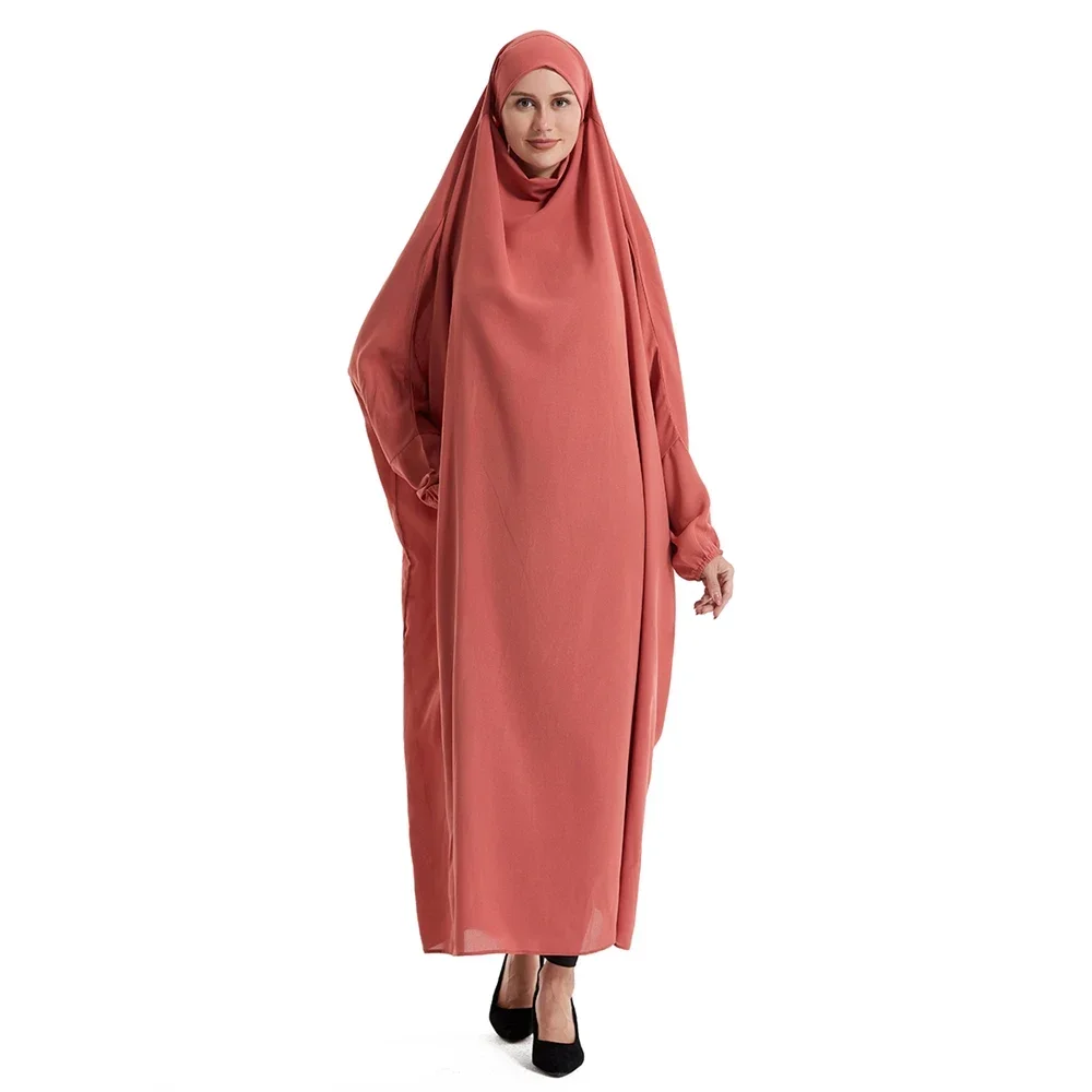 Overhead Prayer Garment Abaya Women Muslim Khimar Full Cover Long Maxi Dress Turkey Dubai Ramadan Kaftan Islam Arab Gown Kaftan