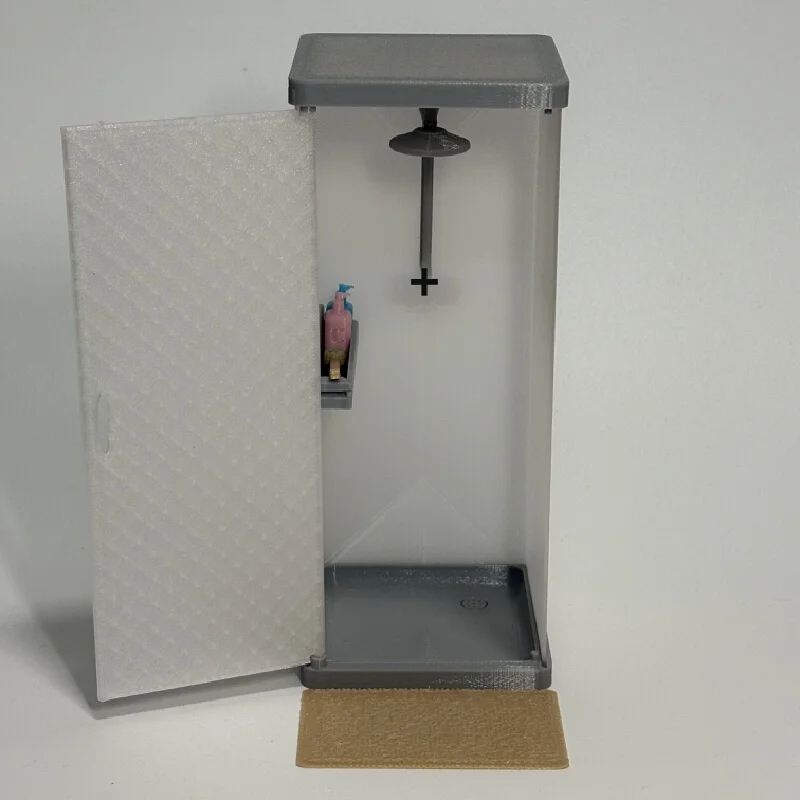 New 1:12 Mini Shower Room Miniature Set With Accessories For Figma 1/12 Scale Action Figures Bathroom Scene Shooting Prop Decor