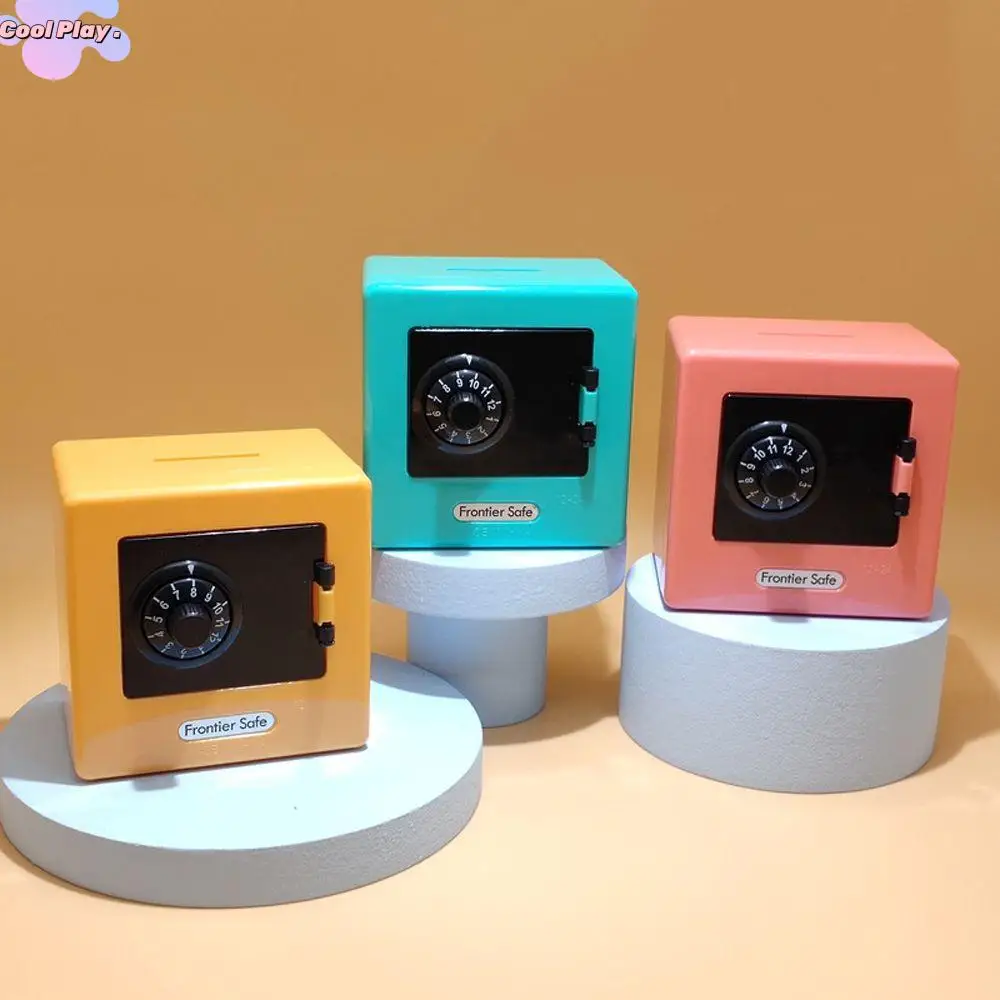 Mini Kids ATM Rotating Password Toys Birthday Gift Code Piggy Bank Money Box Cash storage Box Coin Bank