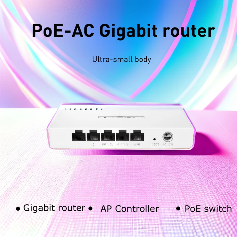 Gigabit Router WLAN AC Controller Gateway PoE Mesh Network Router Easily Manage Wireless AP Access Point wth 4 PoE Power Ports