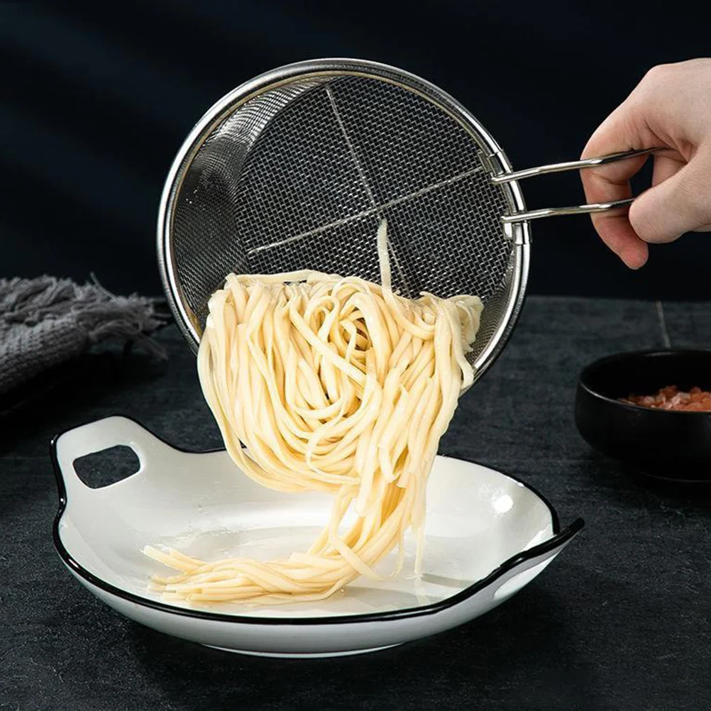 

2Pcs Stainless Steel Frying Baskets Foldable Handle Heat Resistant Drain Baskets for Kitchen Frying Tools Food Fried Racks