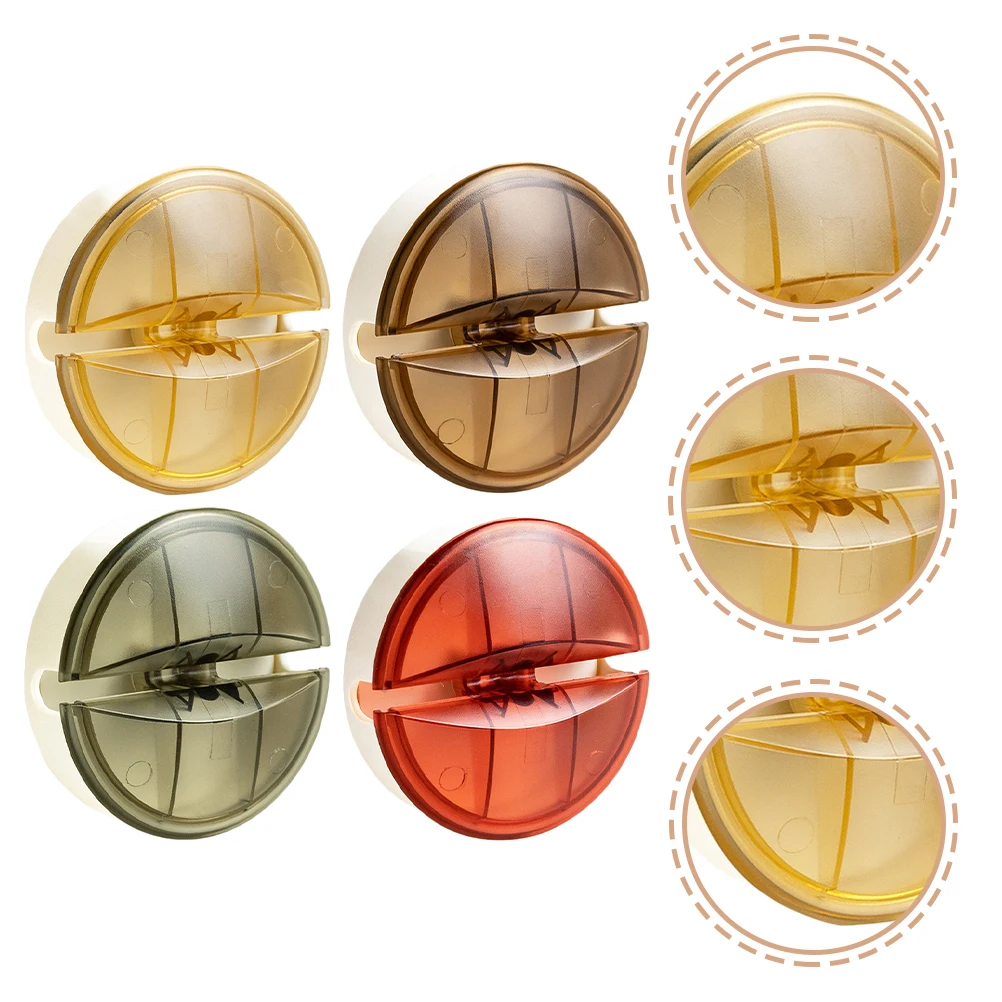 

4pcs Cable Desktop Organizer for Charging Cord Management Round Reels Winder Device Compact Plastic Durable