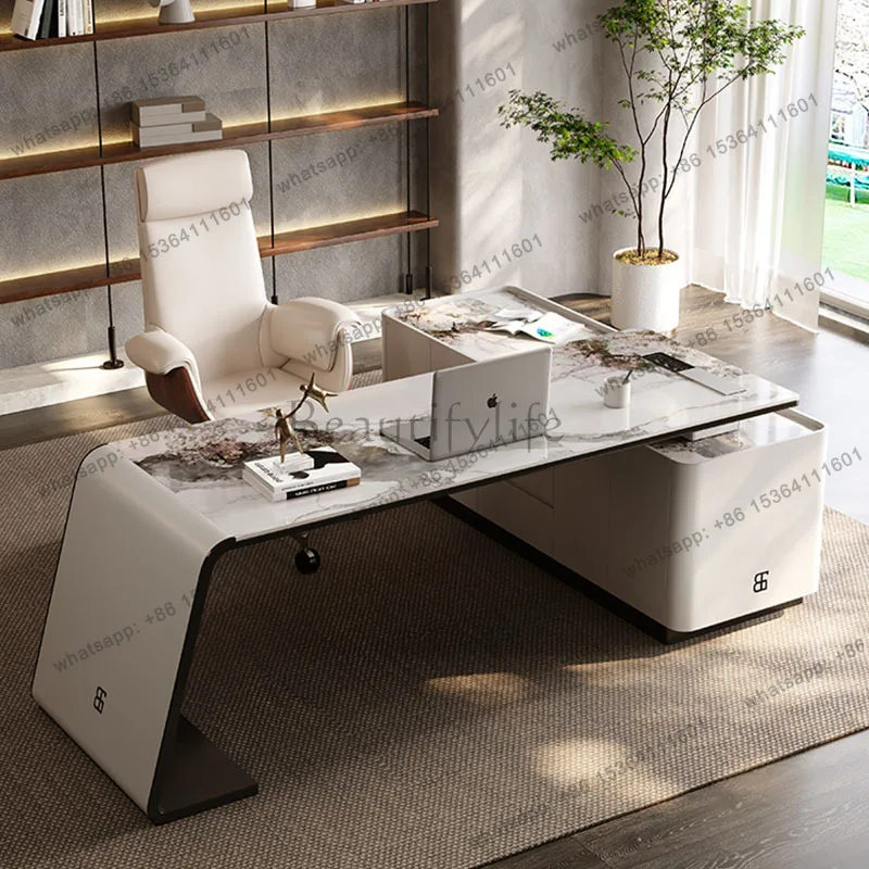 Executive Study Office Desk Modern Computer Luxury Storage Office Desk