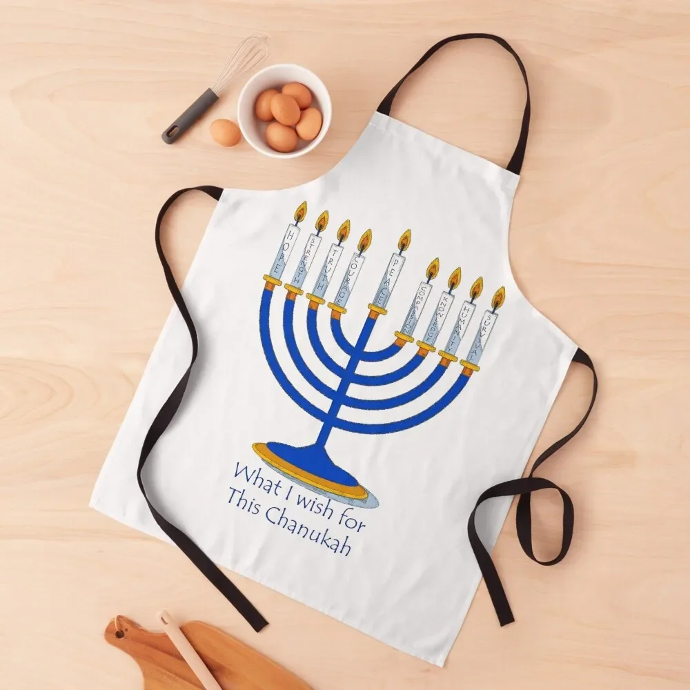 

9 Chanukah Wishes Apron manicurist Kitchen For Men Apron