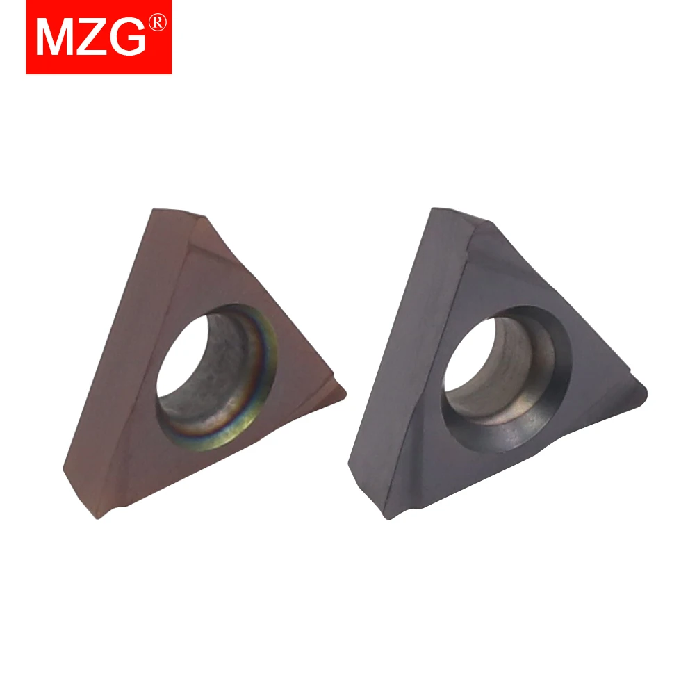 MZG 10pcs TPGH 0902 CNC Triangular Inner Hole Fine Boring Ceramic High Hardness and Wear Resistance Carbide Inserts