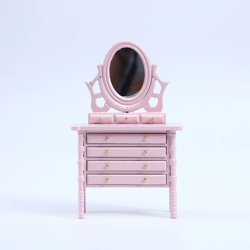 Mini meubles modèle 1:12, accessoires pour maison de poupée, décoration de scène de chambre à coucher, ornements de commode européenne, jouets de maison de jeu
