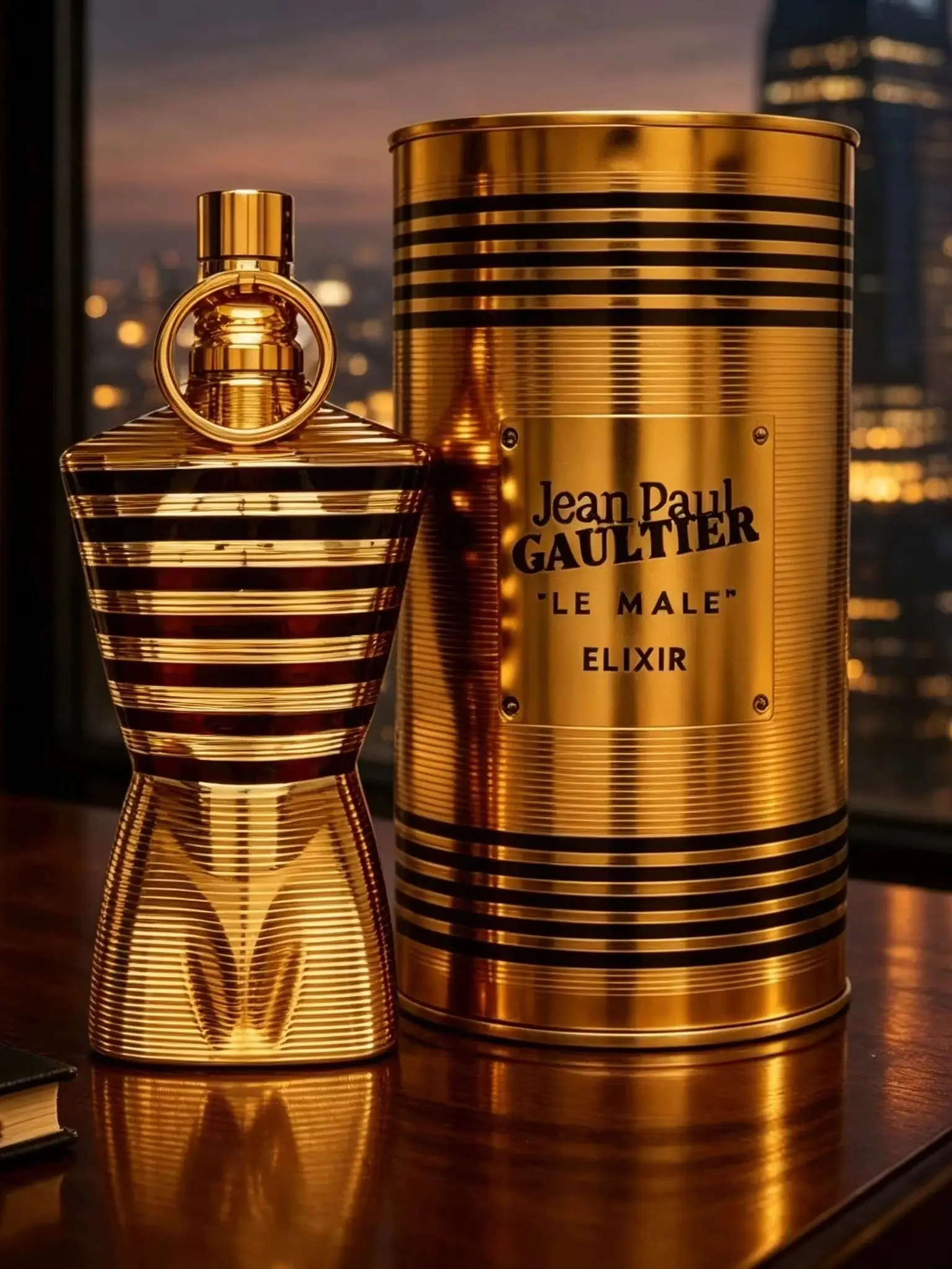 Jean Paul Gaultiers neutraler Duft El Dor 100ml, mit orientalischem Aroma, mit Lavendel, Vanille und Amber, langanhaltender Duft, luxuriöse goldene Flasche, Geschenk, für den Weg zur Arbeit,