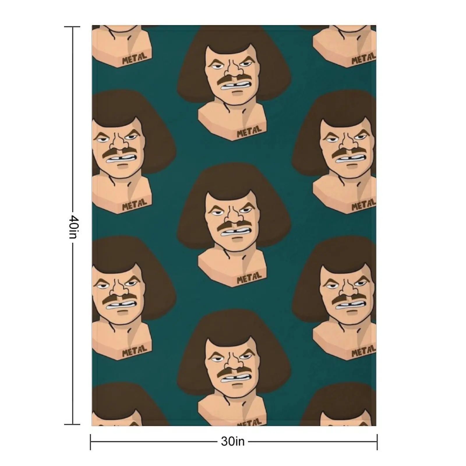 William Murderface Statue Metalocalypse Throw Blanket Single manga Sofa Moving Blankets