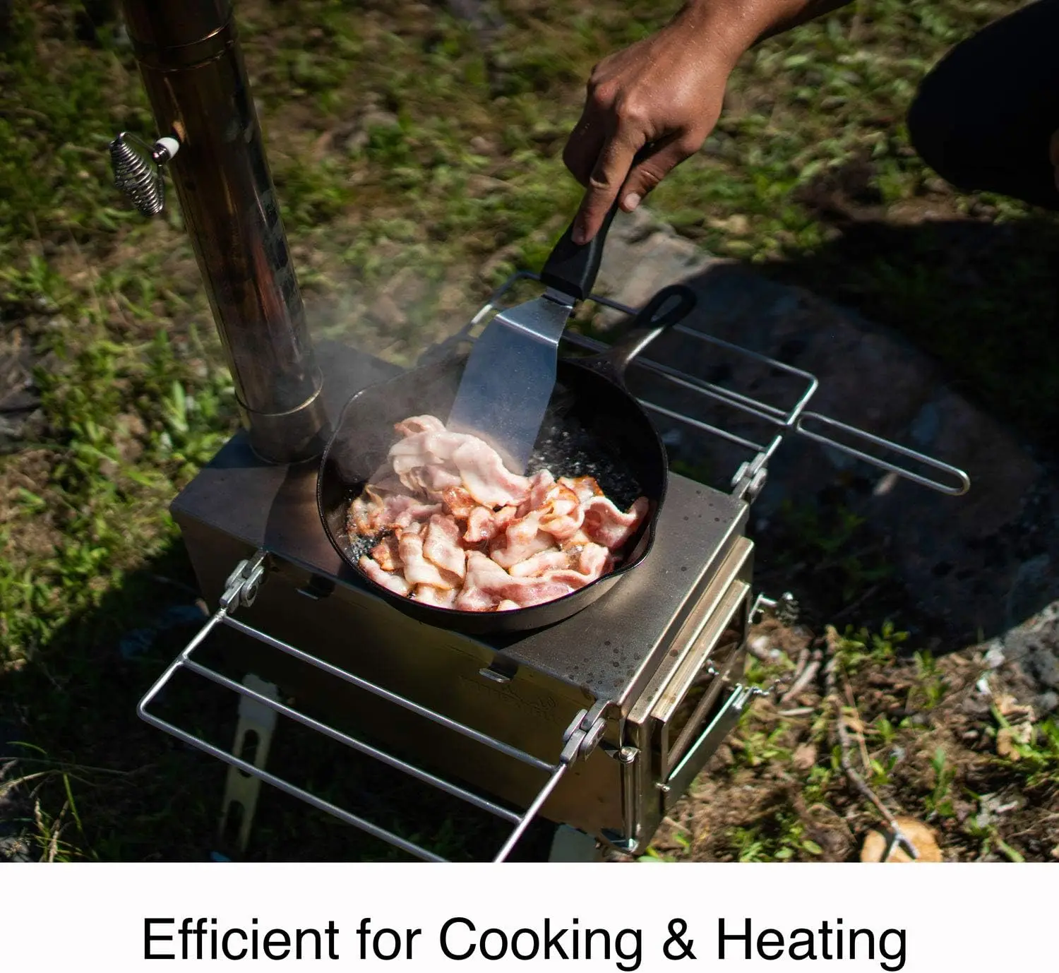 Medium Tent Stove Tiny Portable Wood Burning Stove for Tents, Shelters, and Camping Precision Stainless Steel Construction