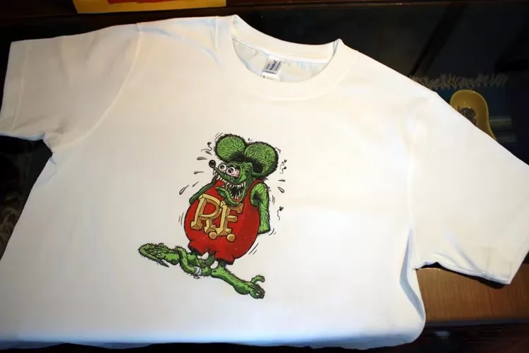 Japan Cotton Rat fink mouse t shirt White Clothes for man men's t-shirts and tank tops retro motorcycle y2k fugees Rock and Roll