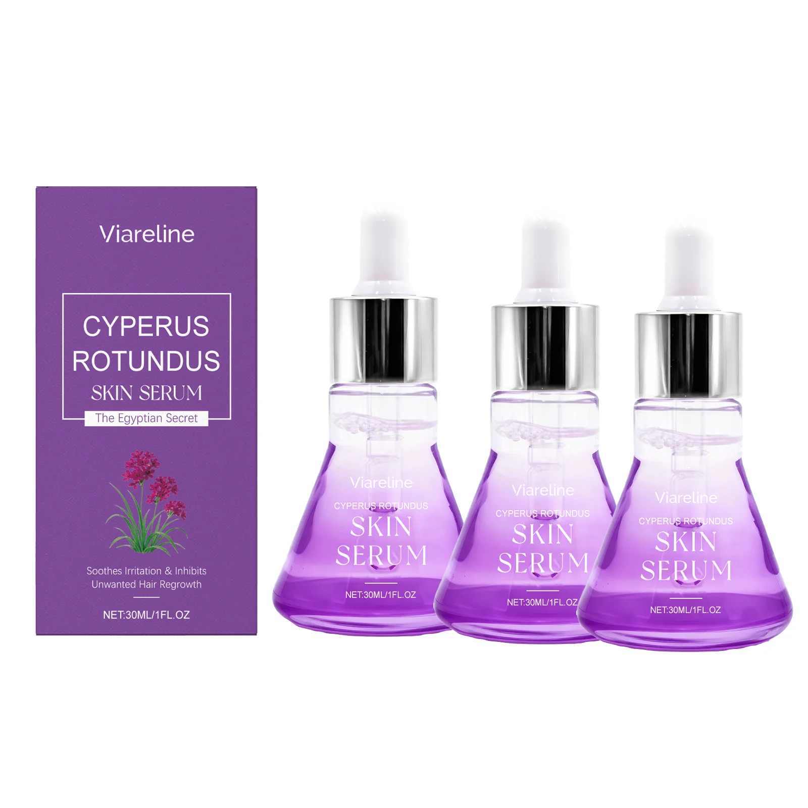 Post Hair Removal Care Serum Soothing Brightening Skin Care Essence for Keeping It Moisturized Soft Refreshed with Hyaluronic