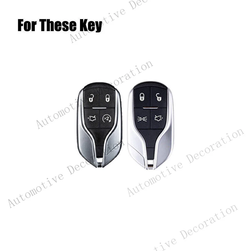 Z+ Zinc Alloy TPU Leather Car Key Fob Case Cover For Maserati Levante Quattroporte