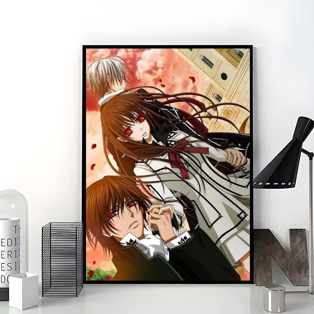 Gothic Anime V-vampire Knight Poster Trendy Aesthetic Wall Art Poster for Dorm Room Bedroom Decor