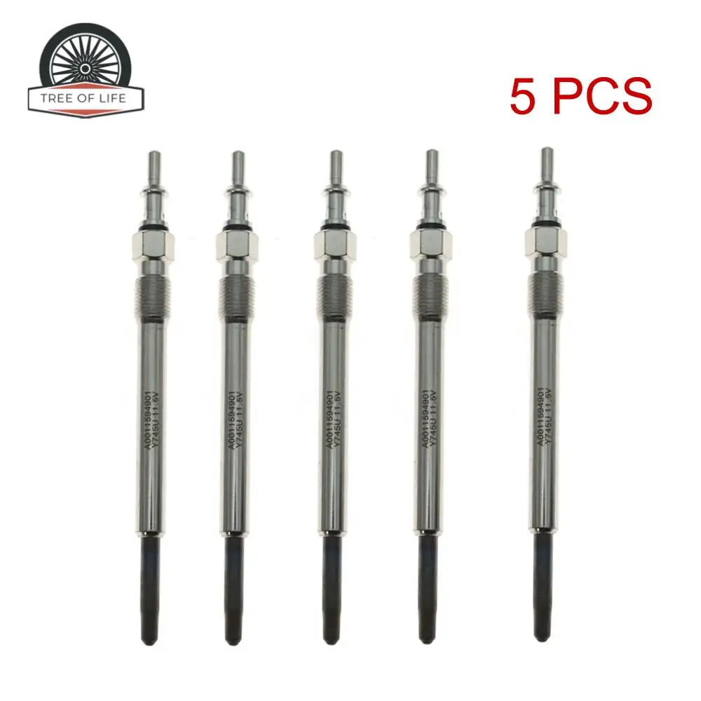 

5 pcs 05080047AA 05080047AB Glow Plugs For Dodge Sprinter 2500 3500 L5 2.7L GRAND CHEROKEE II 2.7l 80036