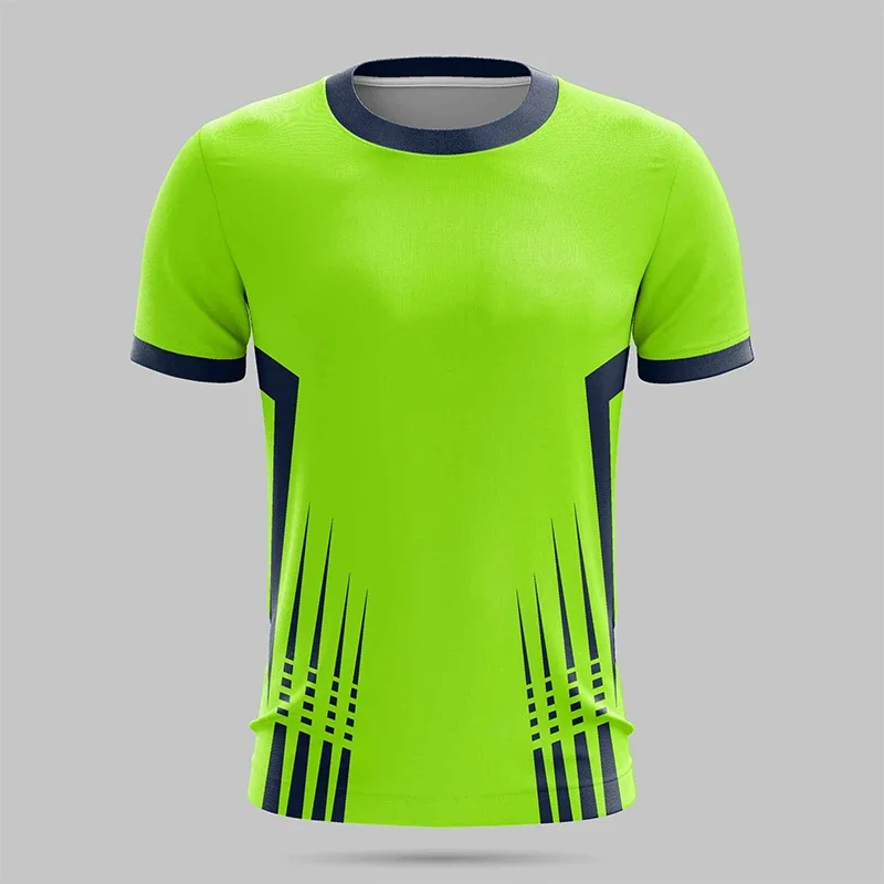 Men's hiking outdoor sport T-shirt with fashionable 3D printed striped design. Summer loose and breathable top for 2026.