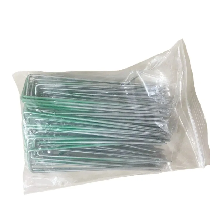 【ELECTRONIC-ACCESSORIES】Landscape Garden Staples Stakes, 50PCS 15Cm Galvanized Ground Stakes U-Shaped Pins For Secure Lawn Fabri